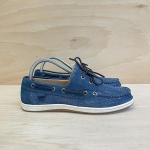 Sperry Top Sider Womens Songfish Slip On Boat Shoes Blue STS86981 Size 9.5
